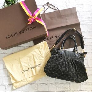 Louis Vuitton Denim Neo Cabby MM Noir Black